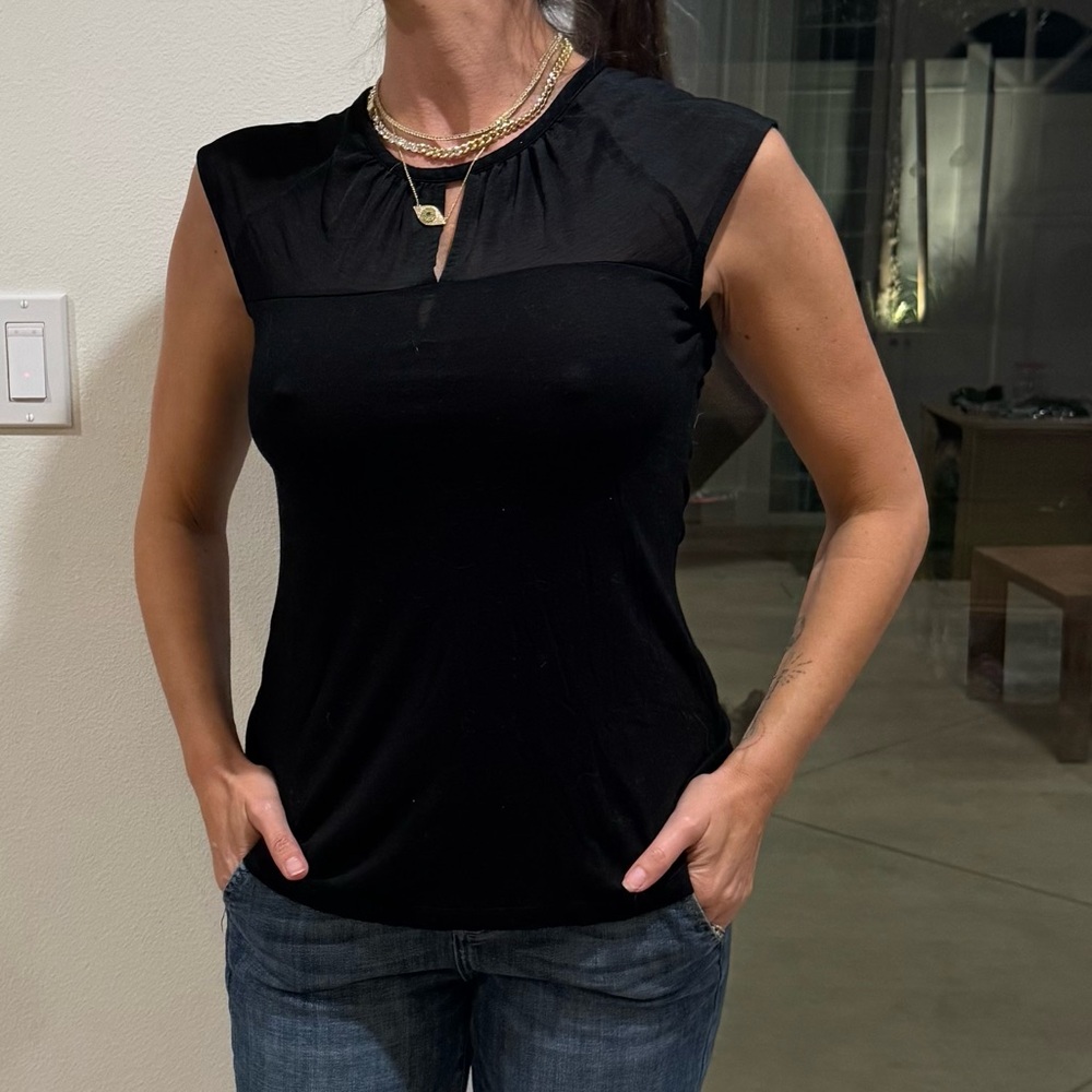 Black Sleeveless Top